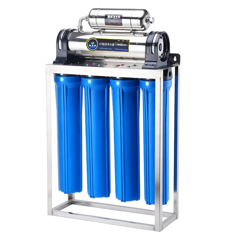 Professional Ultrafiltration Membrane Water Purifier 304 Stainless Steel 6-Stage Drinking Water Filter Household Use High Flow