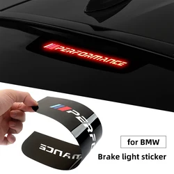 Car Brake Light Stickers Car Logo High Brake Decorative Decal Accessories For BMW Performance X1 X3 X5 E39 E46 E90 F20 E60 F30 E