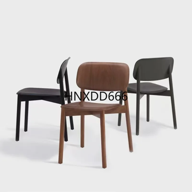 Medieval simple solid wood dining chair for home use