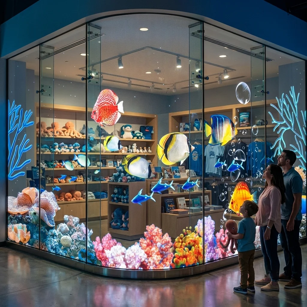 Indoor Flexible Transparent LED Film Mesh Video Wall Glass Window Advertising Display