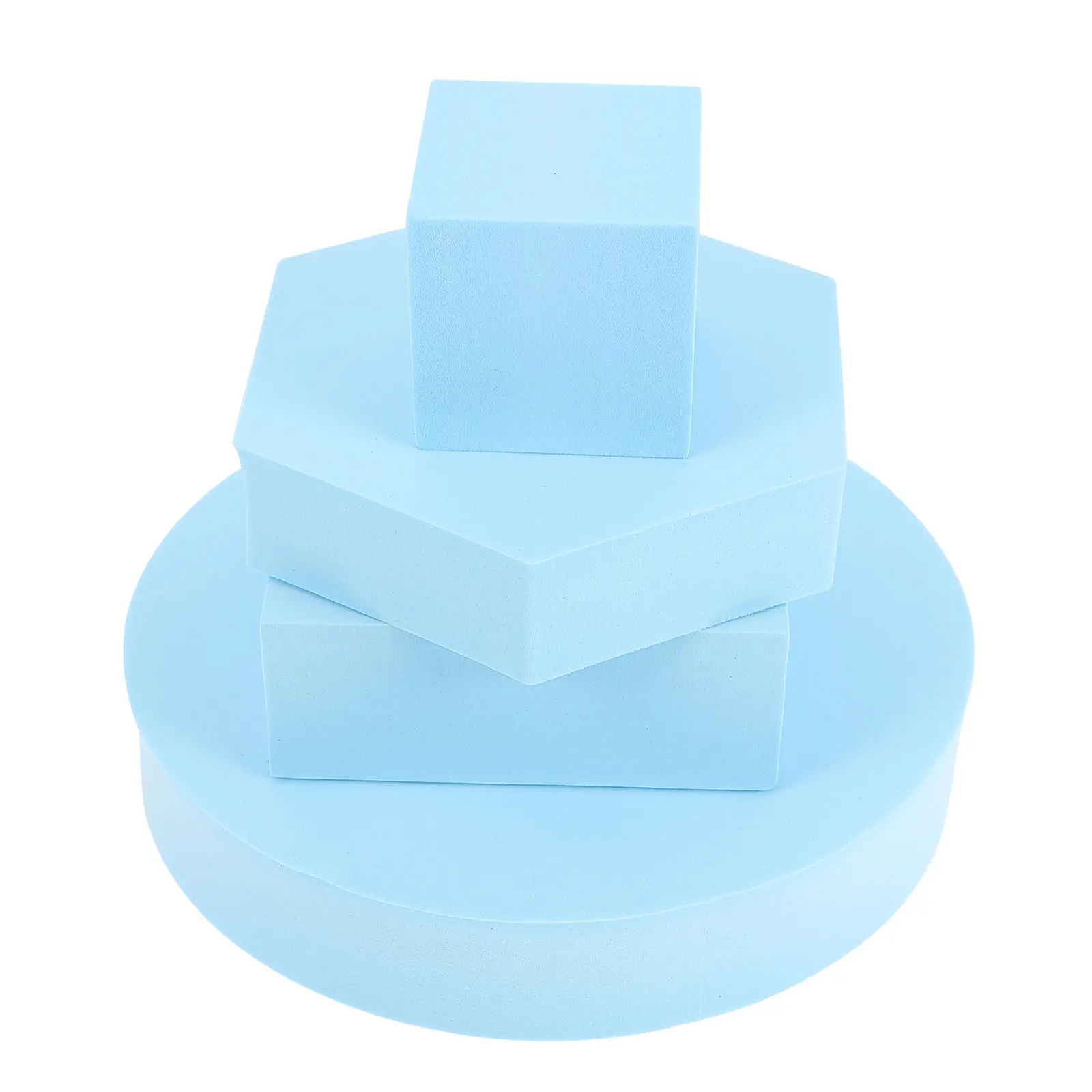 

4Pcs Chic Geometric Photo Props Lightweight Durable Foam Photography Accessories Background for Jewelry Cosmetics Watches Food