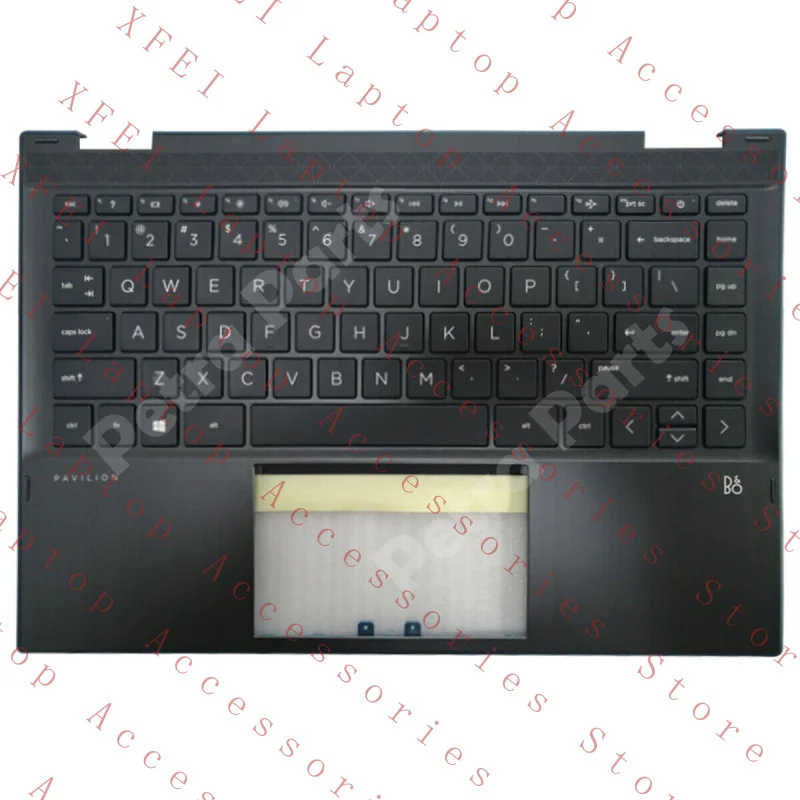

C for HP Pavilion X360 14 DW 14T-DW Laptop Case Palmrest US Keyboard L96526-001