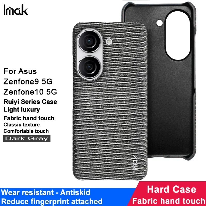 Zenfone10 Zenfone 9 11 Ultra 5G IMAK Fabric Pattern Back Panel for Asus Zenfone 10 Case Zenfone9 Zenfone11 Hard Matte Phone Etui