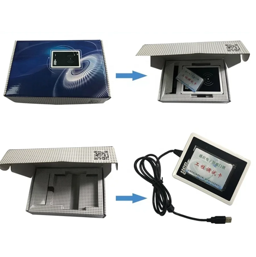 JUHEENDA Card Encoder for ProUSB V9 Hotel Card Lock System T57 T5577 M1 Card Writer Machine Work With Different Encoder Number