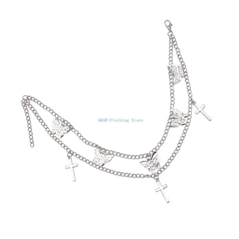 

N0PE Punk Boot Chain Cheap уникальный бабочка подвеска для талии браслет для ботинок Harajuku для танцоров стильные наряды