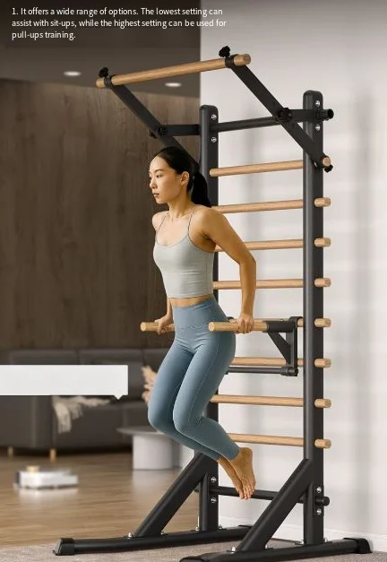 Rib Frame, Horizontal Bar, Materials, Push Ups Rehabilitation，Features Leg Stretches, Home Fitness Indoor Fitness Equipment