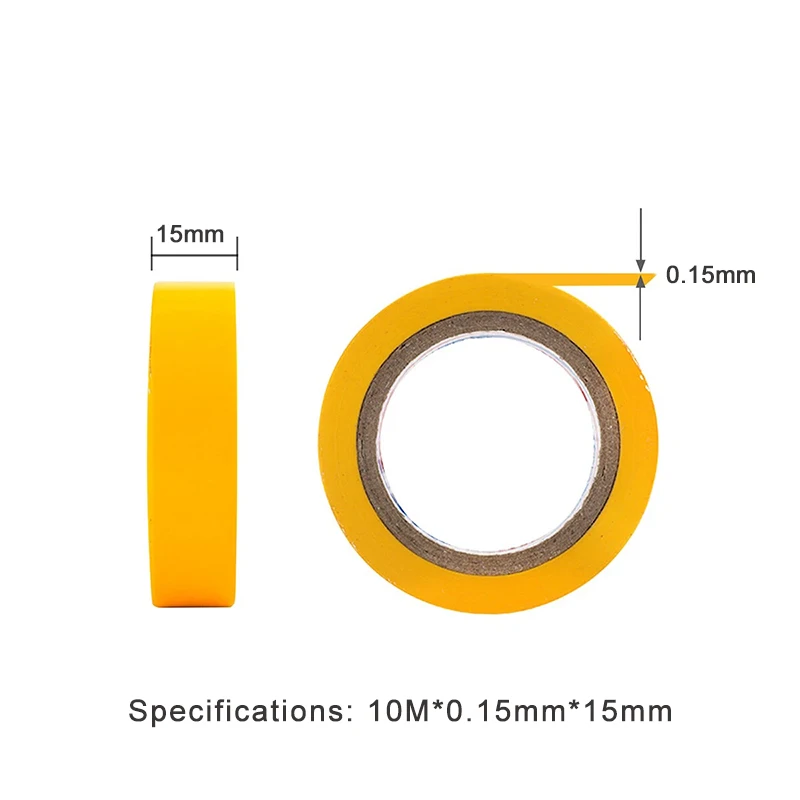6 Rolls PVC Electrical Tape 10 Meters Wear-resistant Lead-free Strong Adhesive Flame Retardant Waterproof Electrician Tape Set