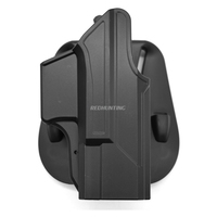 OWB G 19 19X Gun Holster Right Hand Quick Release Pistol Case Open Carry Belt G19 Holster for Hunting Paintball