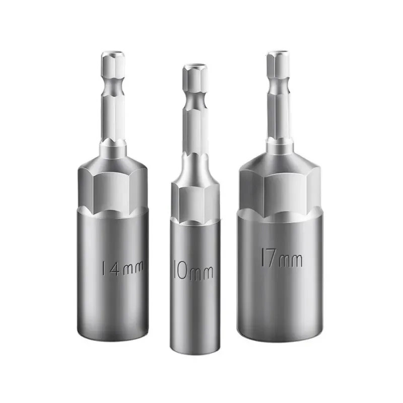 

6-19mm Magnetic Power Nut Driver Set for Impact Drill Quick Change Chuck Socket Wrench Nut Setters 1/4" Hex Shank for Electric