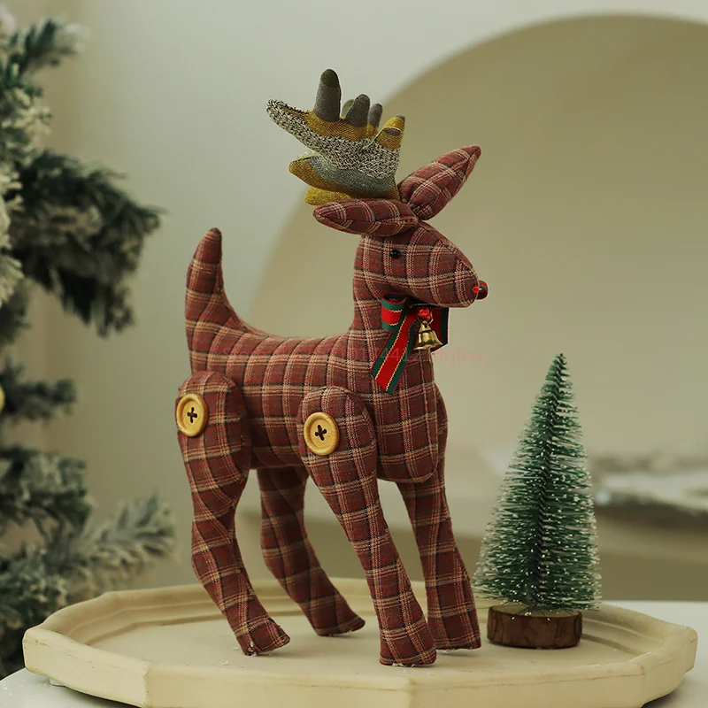 在庫あり 2025年新作 クリスマスツリーオーナメント 小型小道具 エルク飾り ホリデー雰囲気デザイン クリスマスシーンデコレーション