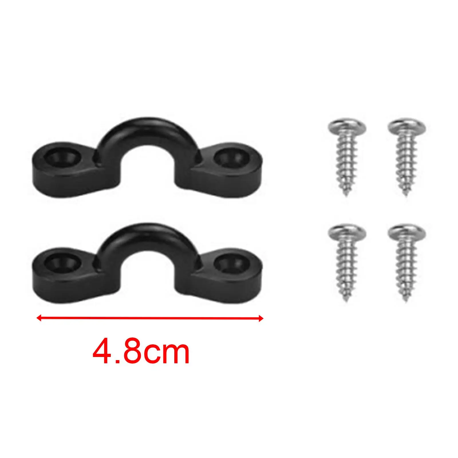 Marine Boat Handle Buckle Durable Nylon C Shape Grip Pad Eye Fittings for Accessories Fishing Kayak and Canoe