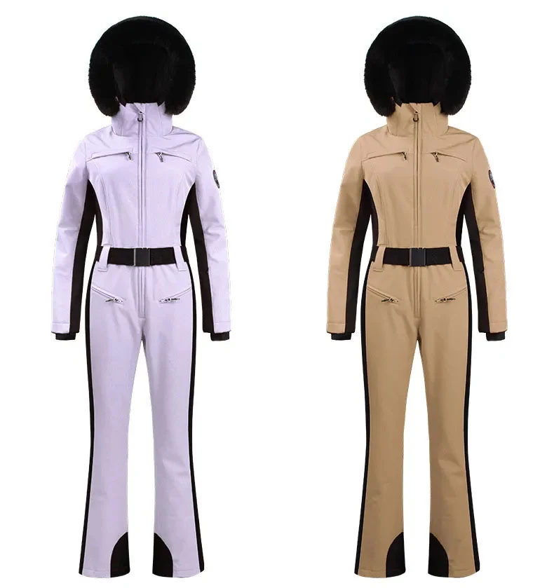 GSOU SCHNEE Einteiliger Skianzug Frauen Verdickung Snowboard Weibliche Overalls Winter Winddicht Wasserdicht Atmungsaktive Kleidung Skifahren – Detail 10