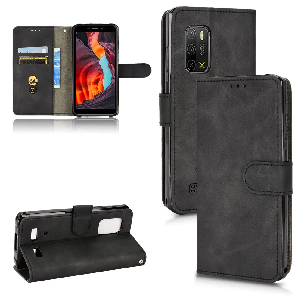 Coque portefeuille en cuir PU pour Ulefone Armor X10 Pro, étui de luxe avec Texture peau rabattable, fentes pour cartes, support pour téléphone