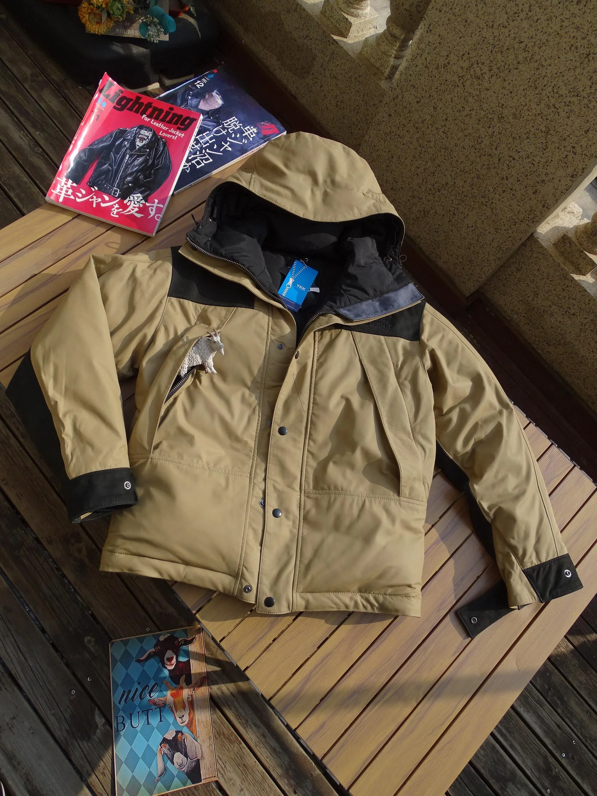 

Кожаная куртка с капюшоном и подкладкой, теплая, ветрозащитная, мужская, из натуральной кожи, на молнии, бренд Ort Sle Curphey