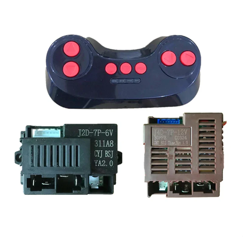 J2D-7P-6V children's electric car remote control receiver J4D-7P-12V controller baby carriage circuit board motherboard Parts