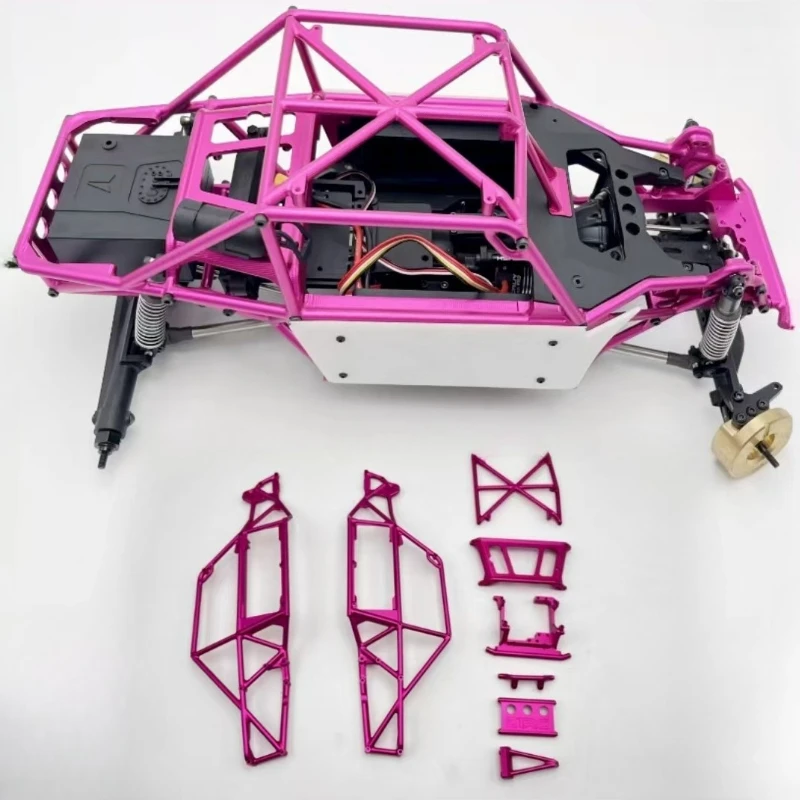 D1RC Simulation Model CNC Aluminum Alloy Pipe Stand for 1/10 RC Crawler Car VP H10 Metal Pipe Stand