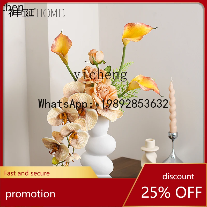YFY  flower ornament living room decorative flower dining table bionic flower arrangement high-end home accessories fairy garden