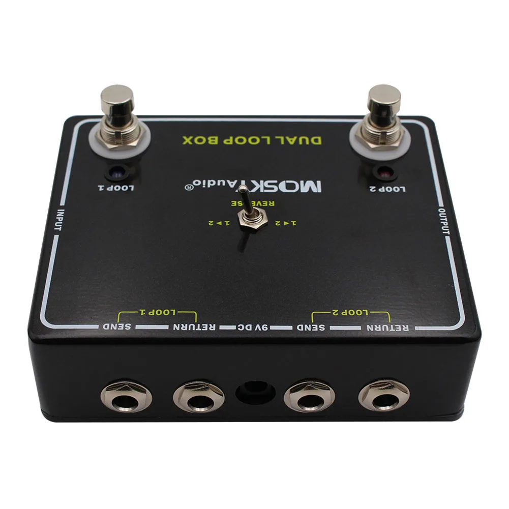 DUAL Reverse LOOP Box Versatile Guitar Effects Loop Switcher Pedal Simplify Dual Loop Effect Pedal Guitar Parts & Accessories