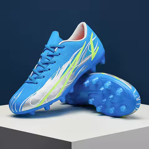 Casual Comfortable Men Sports Shoes Soccer Shoes Men Anti-slip Outdoor Grass Training Breathable Lace-up Football Boots