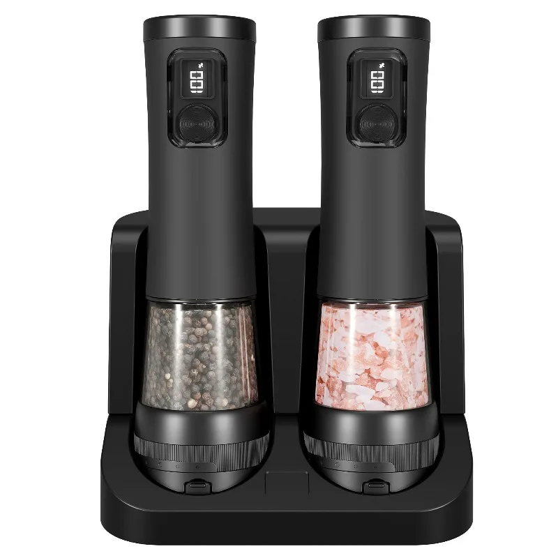 Pepper electric grinder thickness adjustable sea salt pepper automatic seasoning can household portable kitchen food bottle