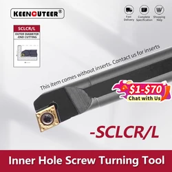 Inner Hole Screw Turning Tool S06K/S07K/S08K/S10K/S12M/S14N/S16Q/S18Q/S20R/S25S- SCLCR Lathe Turning CNC Cutting Tool Cutter Bar