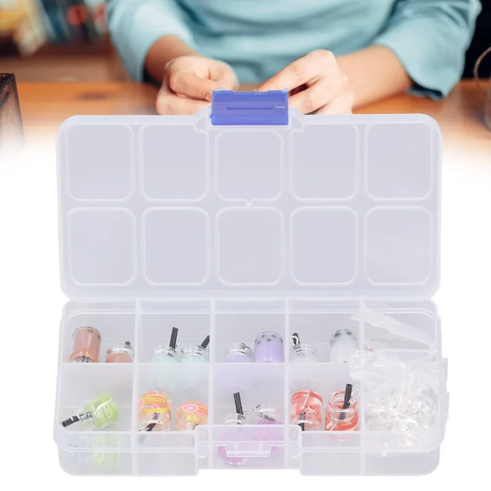 

77pcs Colorful Earrings Making Supplies Kit Personalized Mini Bottle DIY Pendant Earrings Complete Accessories Earrings DIY Set