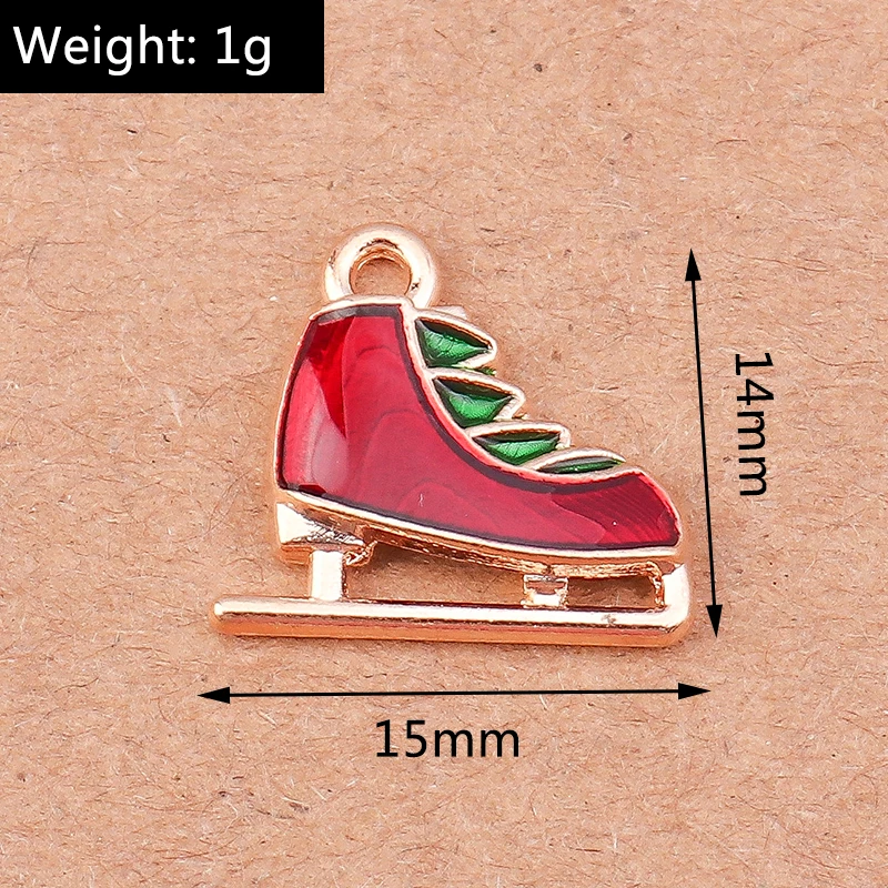 10 Stück niedliche Emaille-Schneeflocken-Anhänger für Ohrringe, Halsketten, DIY-Armbänder, Weihnachtsschmuckherstellung, Zubehör – Detail 27