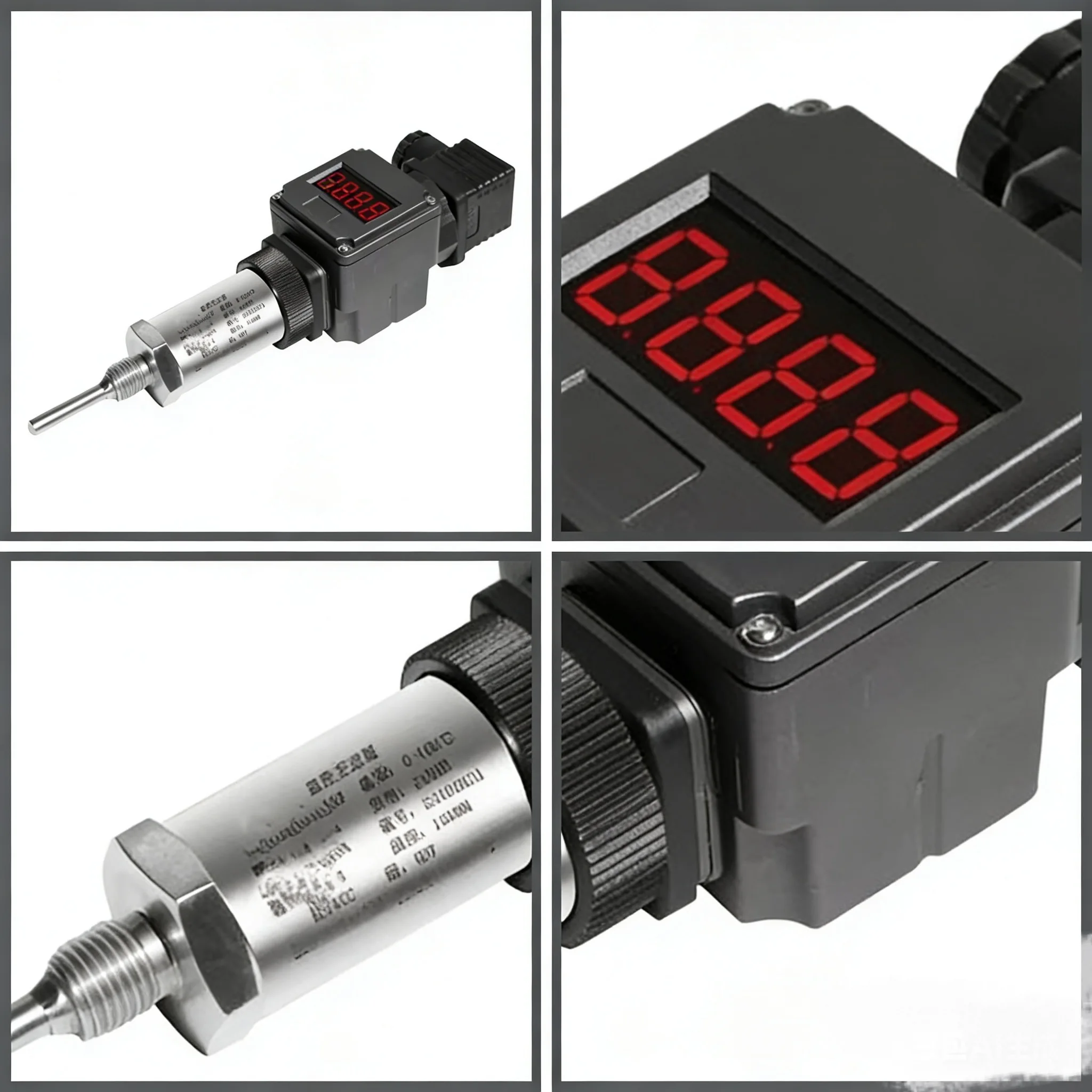 4-2mA 0-10V RS485 Temperature Transmitter PT100 LCD 100 ℃ 200 ℃ 500 ℃ Temperature Sensor