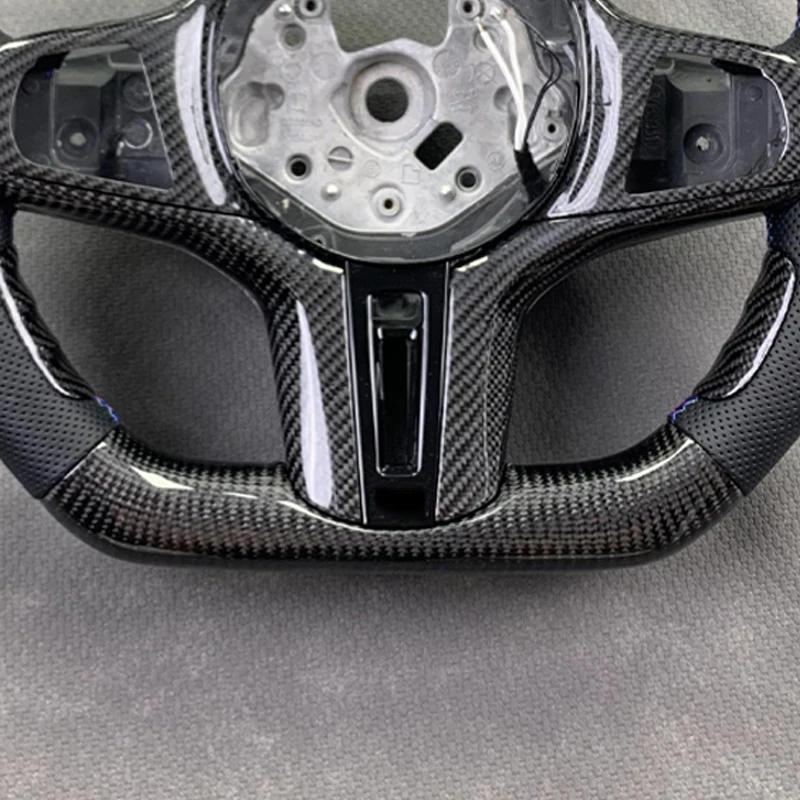 Customized M Sport Carbon Fiber Leather Steering Wheel for BMW G30 G11 G12 G20 G31 G38 G05 G21 G82 G80 G02 X3 G01 M3 M4 M5