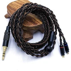 RY-C6 1.2m DIY Replacement 0.78mm 2Pin Cable 3.5/2.5/4.4mm Silver Plated Upgraded  8 core wire cable