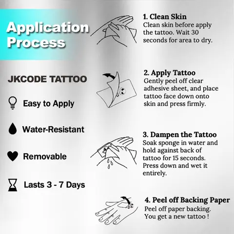 Röda personliga designade 8 best sales specialanpassad tatuering - №6