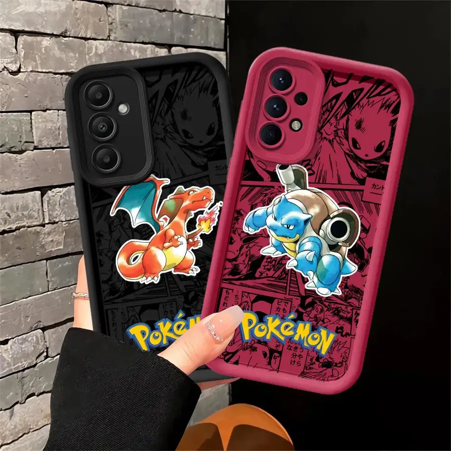 

Phone Cover Case for Samsung Galaxy A05 A20 A14 A11 A12 A07 A13 A30 A15 A06 A50 A16 A04 A17 Pokemon Charizard Blastoise