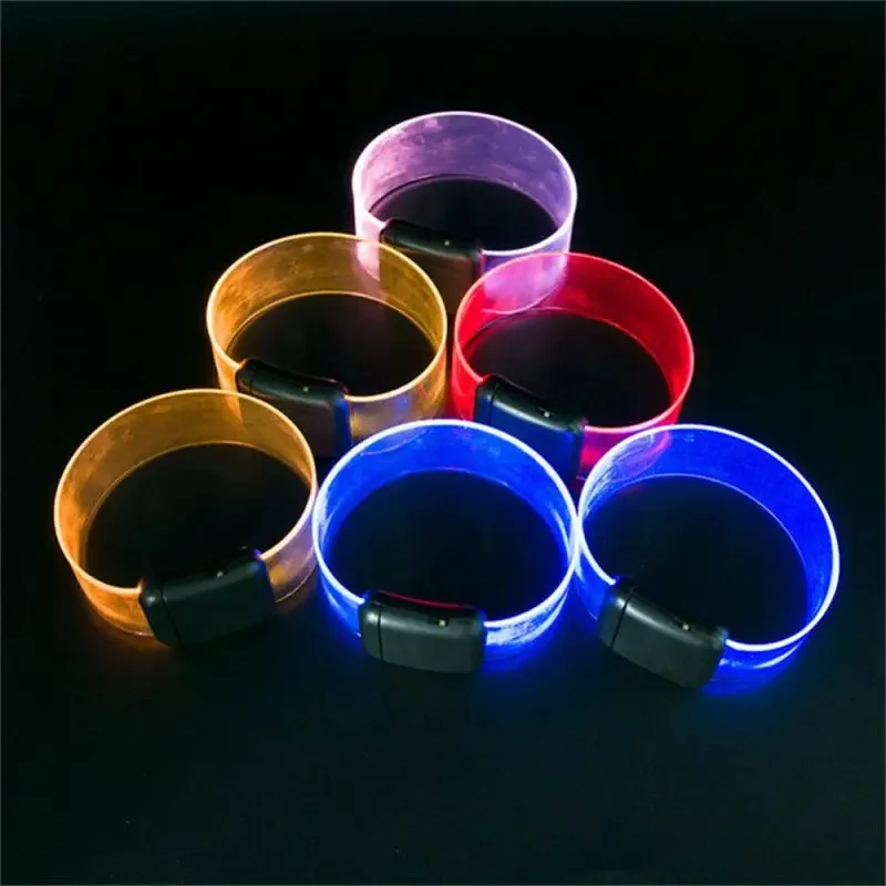 7 unids/set brazalete con luz LED cinturón de brazo para correr que brilla en la oscuridad para correr caminar ciclismo concierto patines luz