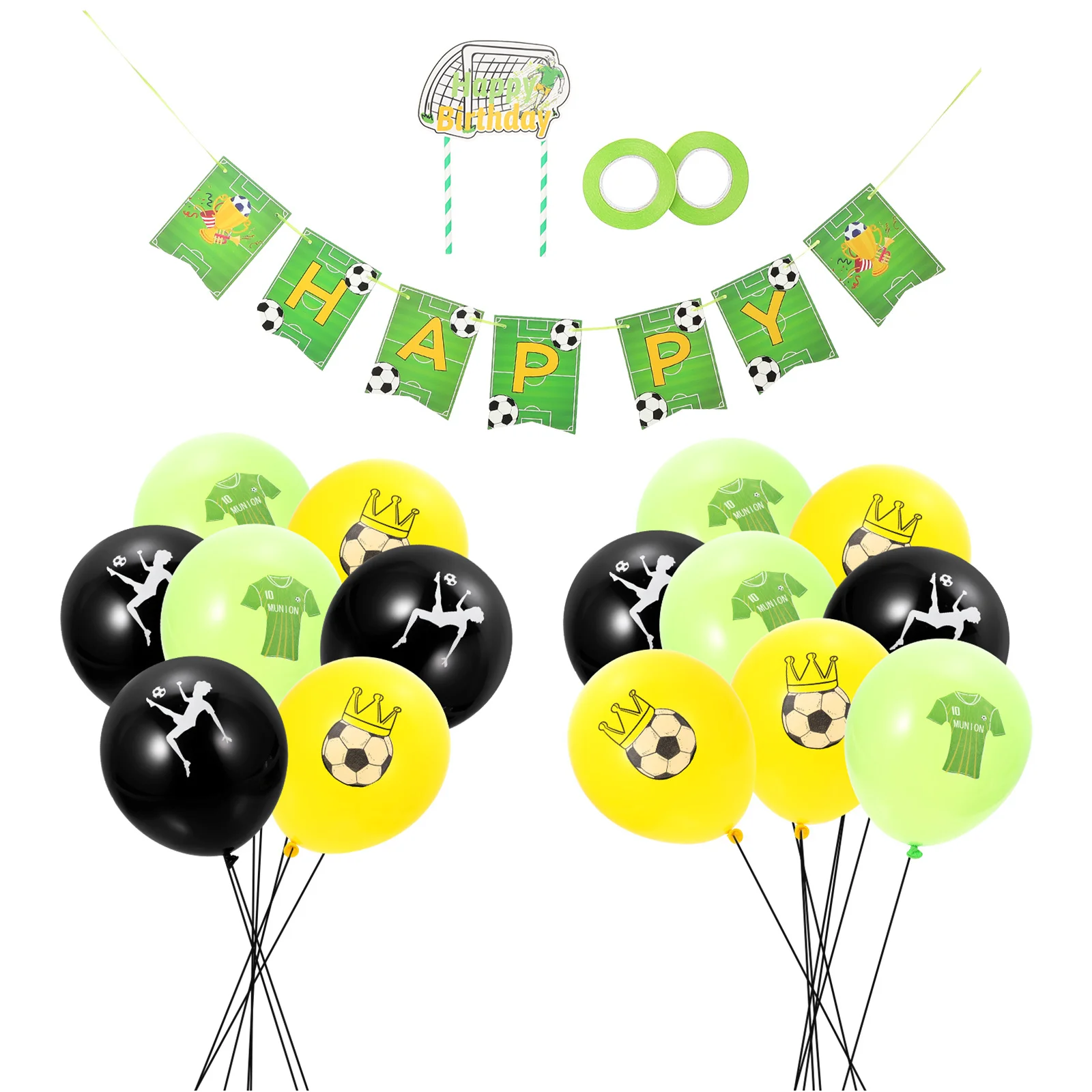 

1 Set Football Decorative Balloons Latex Birthday Party Supplies Kids Theme Balloon Set For Background Props Party Decorations