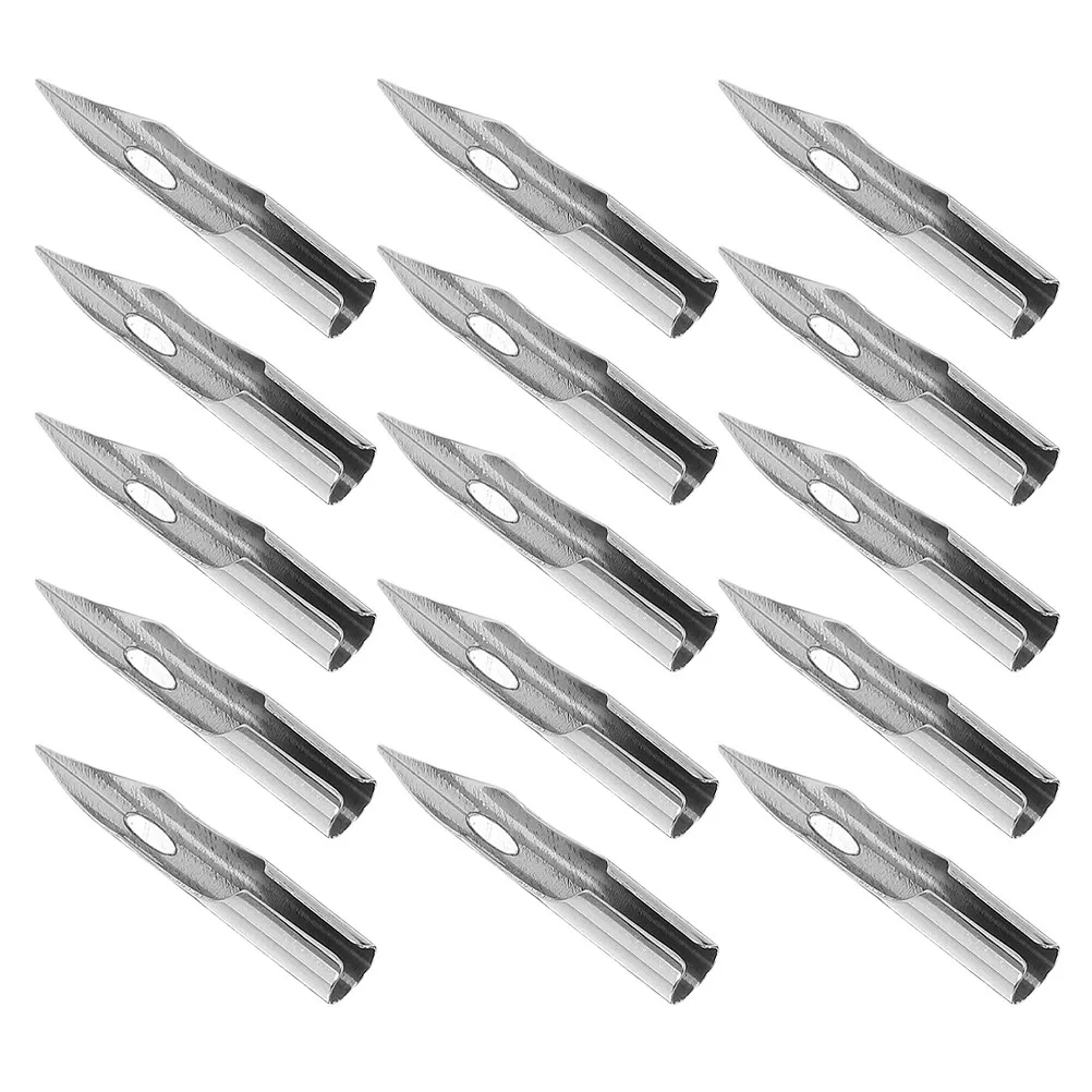 

15Pcs 0.28mm Wear Resistant Metal Pen Nibs for Dip Pens Calligraphy Illustration Lettering Sketching Art Painting Signing