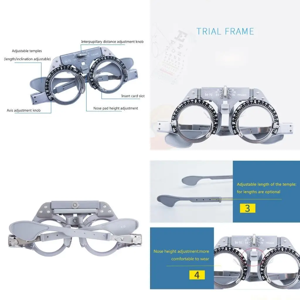 A2BE Optical Lens for Titanium Insert frame Glasses Optometry PD 54-70mm for Tit