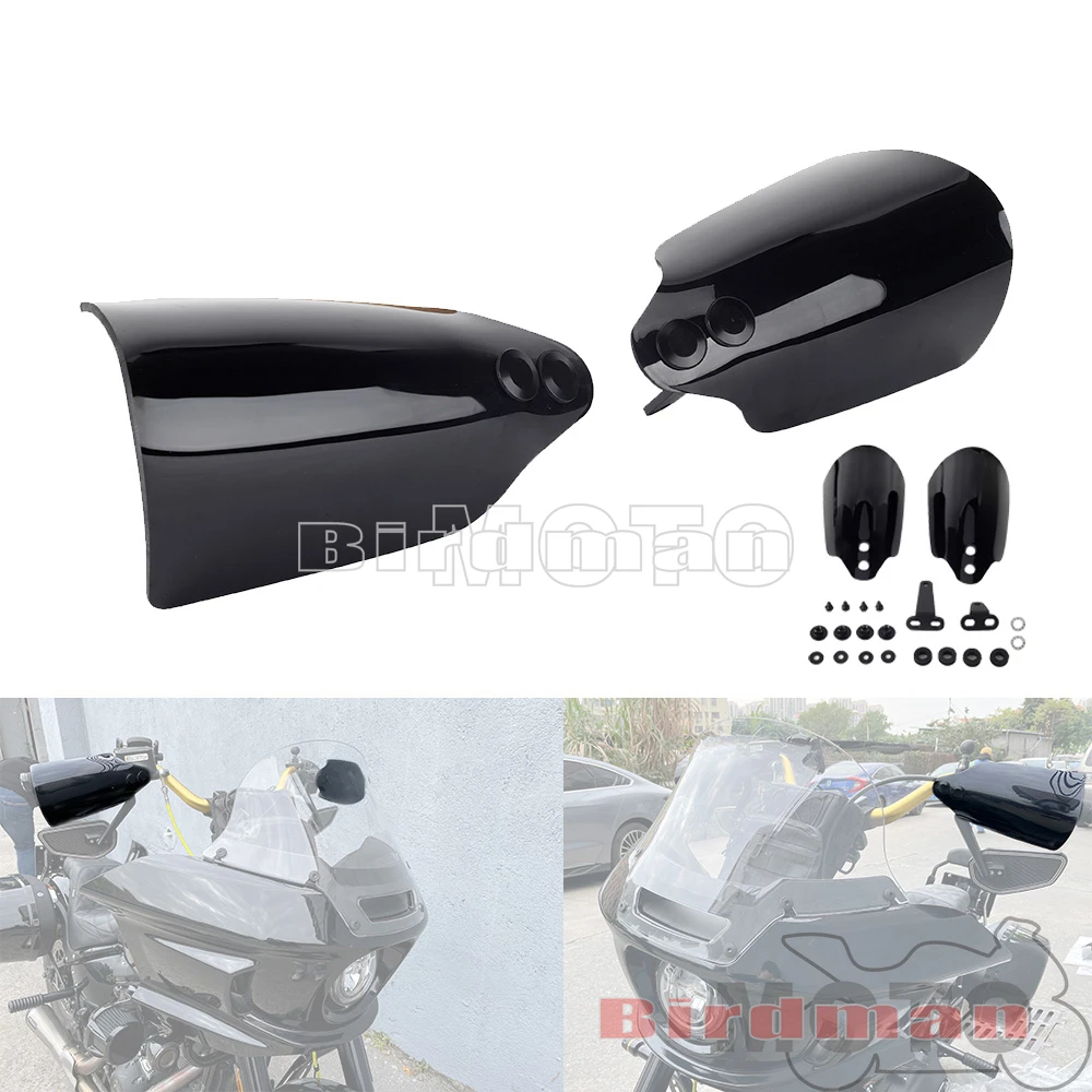 

Motorcycle Hand Guard Fairing Handguards Deflector For Harley Softail Low Rider ST 117 FXLRST Deluxe FLDE Street Bob 2018-2023