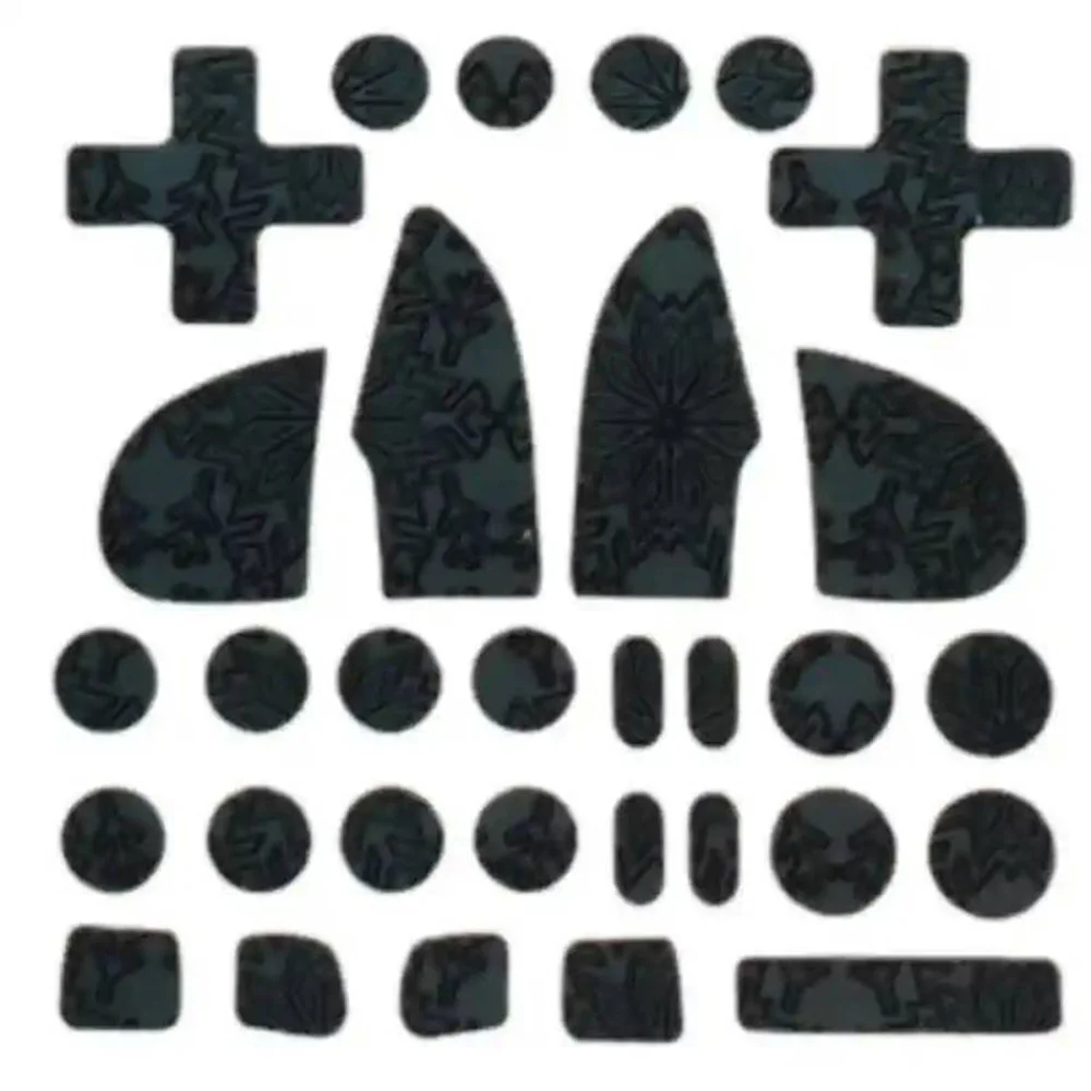 ملصق مضاد للانزلاق لـ Flydigi Black Knight 3/4Pro Gamepad مقبض قبضة الجلد ملصق غطاء متعدد النوع زر ملصق واقي