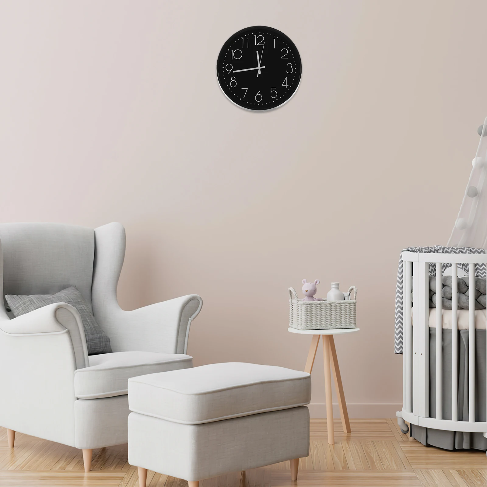 

Big Silent Wall Decorative Modern Style Mute Analog Clock For Bedroom Living Room Office Arabic Numerals Wear-Resistant