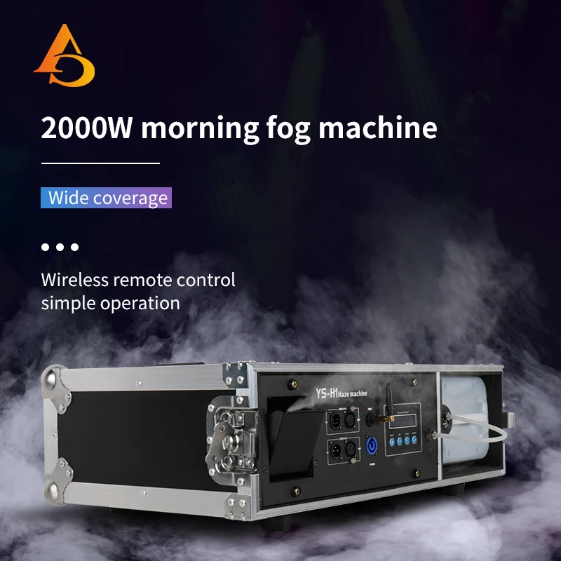 Imagem -03 - Fog Machine com Flight Case Pacote Fog Machine Dmx Control Stage Smoke Machine Stage Lighting Effect dj Club 2000w