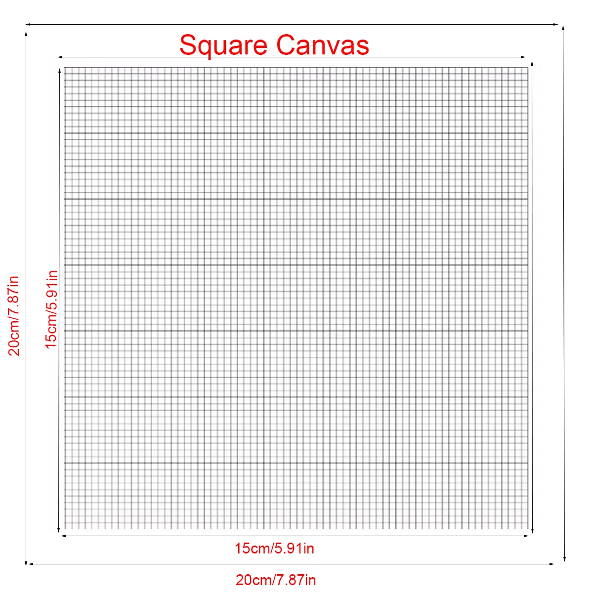 1pc DIY Diamond Painting Blank Canvas Full Square Round Diamond Embroidery Cross Stitch Independent Design Diamond Moasic 20x20