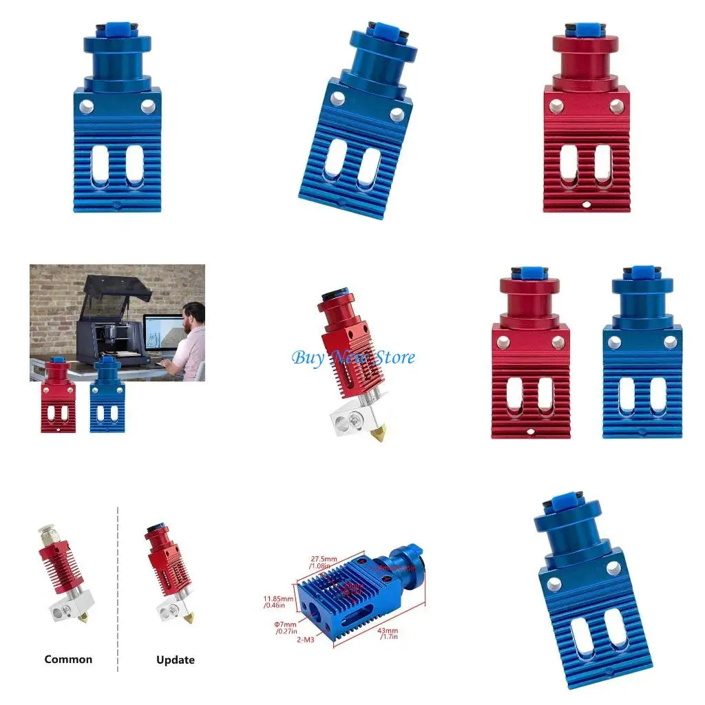 

20CE Metal Cooling Universals For MK8 3D Printer Hotend Optimized Heat Control