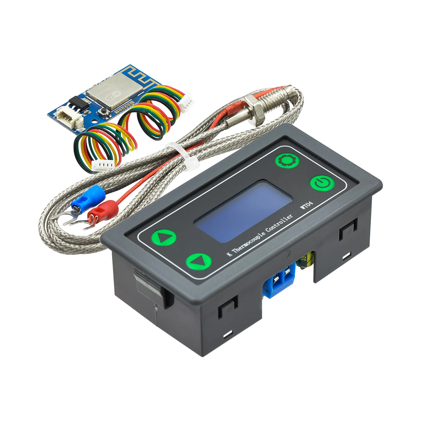 WIFI Temperature Controller K-type LCD Digital Thermostat Module Relay Switch APP Button Remote Control MODBUS 10A DC 6-30V