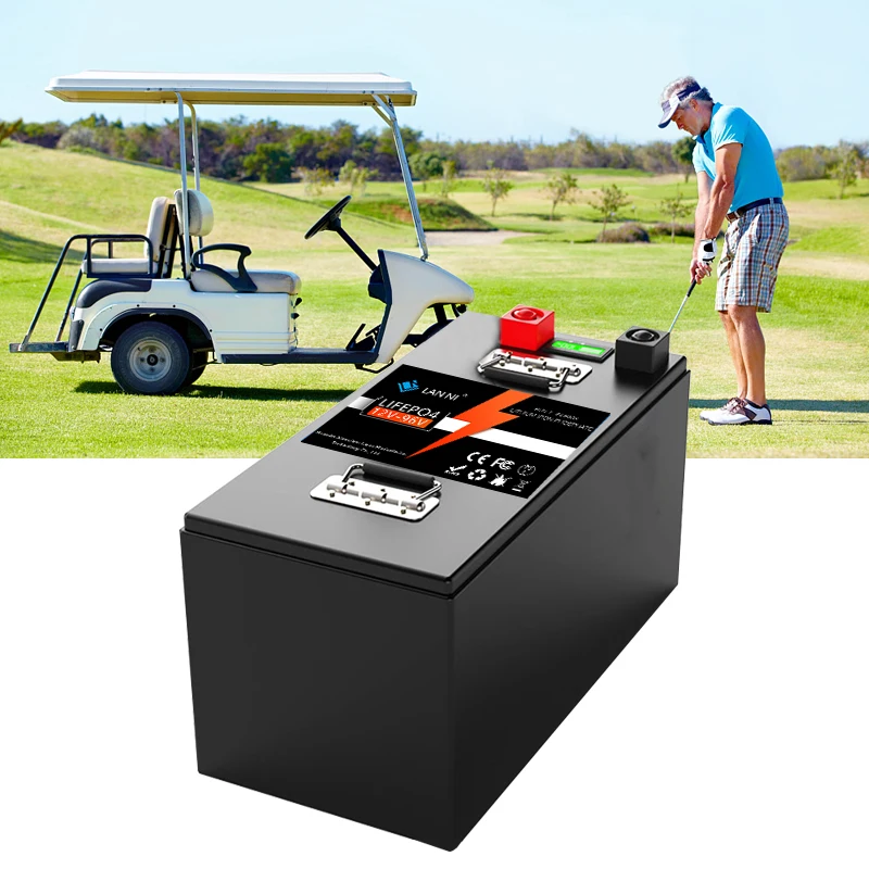Pabrikan Tiongkok 12v300ah LiFePO4 Catu Daya Tanpa Gangguan Siklus Dalam, 5 Tahun, Kereta Golf Off-Road Off-Grid Solar