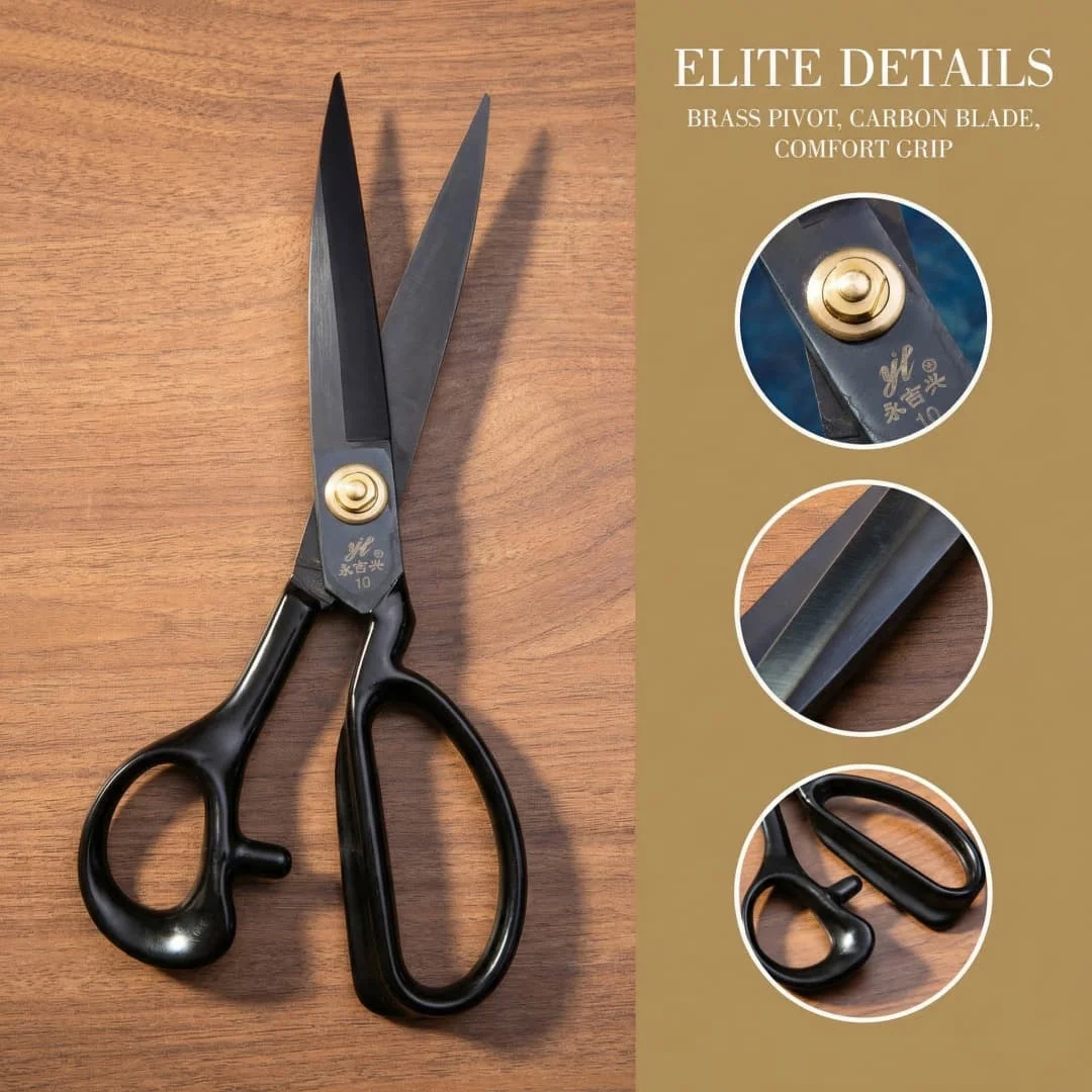 scissors tailors professional Industrial Grade Tailor High Carbon Steel Scissors for Leather, Denim, Professional Tailoring