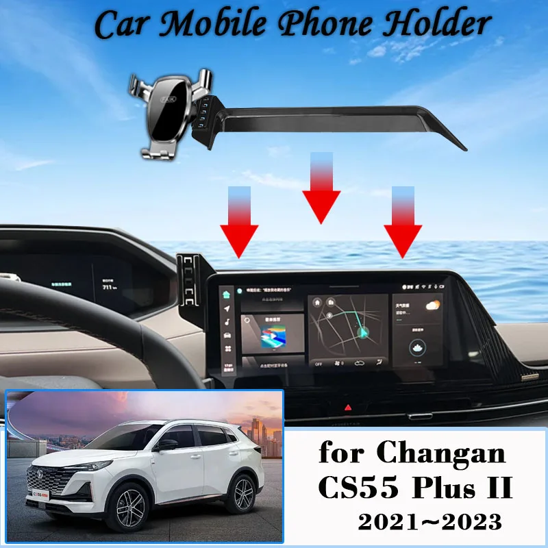 

Car Mobile Phone Holder for Changan CS55 Plus II 2021~2023 Air Vent Cellphone Bracket Auto Smartphone Stand Gravity Accessories