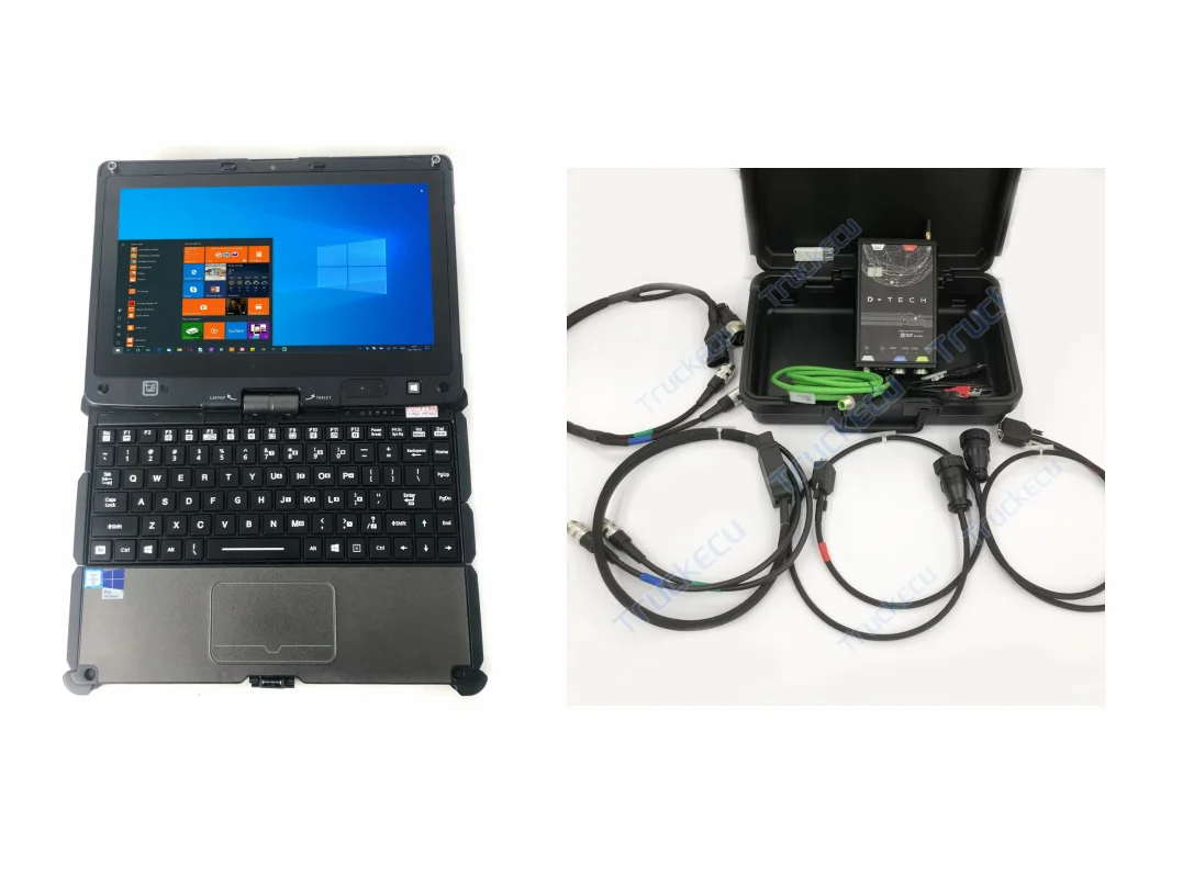 كمبيوتر محمول getac متوافق مع deutz decom FAHR Serdia 4.0 EOL dongle D-Tech SDF شاحنة جرار 4 × CAN K/ L-Line أداة الآلات