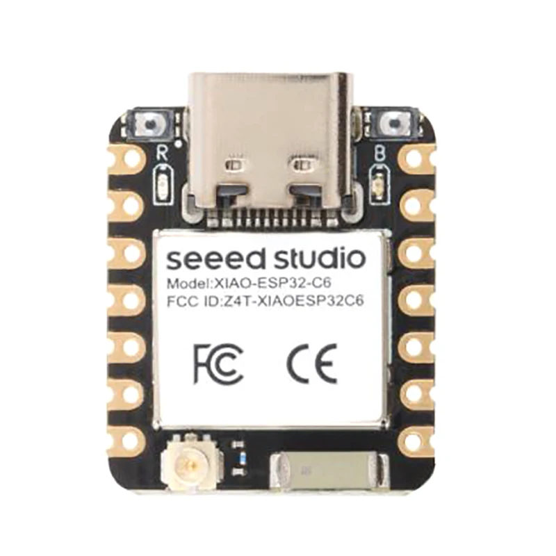 ESP32 Seeed Studio XIAO ESP32C6 WiFi 6+Bluetooth-compatible Ble 5 Support Zigbee Matter WIFI Wireless Development Board Module