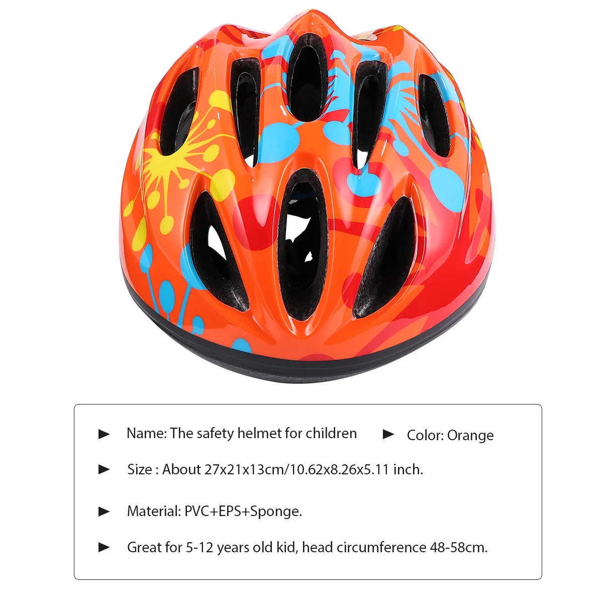 

1Pcs Kids Protective Durable Safety for Outdoor Cycling Skateboard Roller Skating Breathable 48-58cm