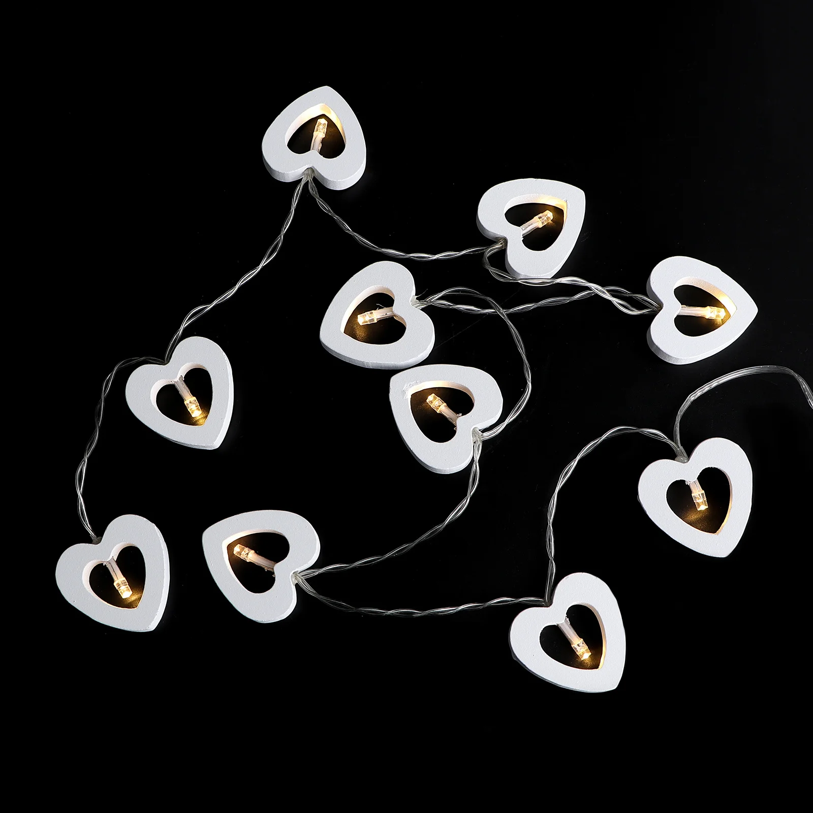 1Pcs Love Heart LED Lamp String Light Romantic Decorative Light for Wedding Party Festival Atmosphere String Lamp